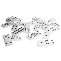 Pile of dominoes clipart flat design icon isolated on transparent background, 3D render entertainment and toy concept png