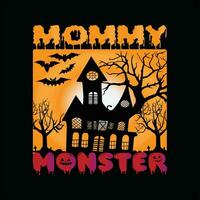 Mommy monster 9 vector