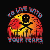 To live with your fears 9 vector