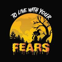 To live with your fears 12 vector