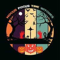 Hocus pocus time witches 2 vector