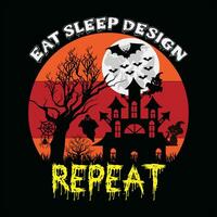 comer dormir diseño repetir 1 vector