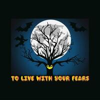 To live with your fears 7 vector