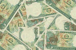 Indonesian banknotes. Close up money from Indonesia. Indonesian rupiah.3D render photo