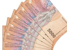 indonesio Billetes cerca arriba dinero desde Indonesia. indonesio rupia.3d hacer foto