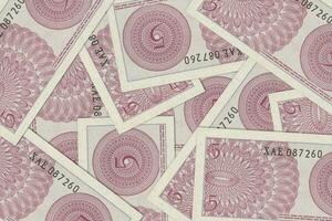 Indonesian banknotes. Close up money from Indonesia. Indonesian rupiah.3D render photo