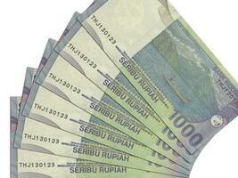 Indonesian banknotes. Close up money from Indonesia. Indonesian rupiah.3D render photo