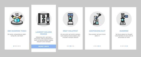 material construction engineer onboarding icons set vector