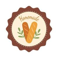 Bakery theme icon simple vector arts. Aesthetic bakery bread vector