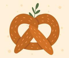 Bakery theme icon simple vector arts. Aesthetic bakery bread vector