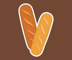 Bakery theme icon simple vector arts. Aesthetic bakery bread vector