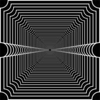 Visual of the Optical Illusion Created from Square Lines Composition, can use for Background, Decoration, Wallpaper, Tile, Carpet Pattern, Modern Motifs, Contemporary Ornate, or Graphic Design Element vector