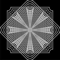 Visual of the Optical Illusion Created from Square Lines Composition, can use for Background, Decoration, Wallpaper, Tile, Carpet Pattern, Modern Motifs, Contemporary Ornate, or Graphic Design Element vector