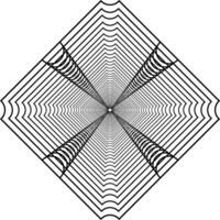 Visual of the Optical Illusion Created from Square Lines Composition, can use for Background, Decoration, Wallpaper, Tile, Carpet Pattern, Modern Motifs, Contemporary Ornate, or Graphic Design Element vector