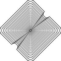 Visual of the Optical Illusion Created from Square Lines Composition, can use for Background, Decoration, Wallpaper, Tile, Carpet Pattern, Modern Motifs, Contemporary Ornate, or Graphic Design Element vector