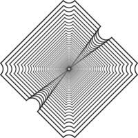 Visual of the Optical Illusion Created from Square Lines Composition, can use for Background, Decoration, Wallpaper, Tile, Carpet Pattern, Modern Motifs, Contemporary Ornate, or Graphic Design Element vector