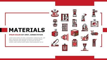 material construction engineer landing header vector