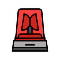 ambulance siren color icon vector illustration