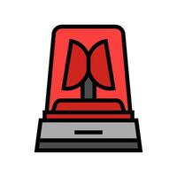 ambulance siren color icon vector illustration