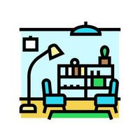 scandinavian interior desig color icon vector illustration