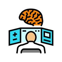 neurological expertise color icon vector illustration