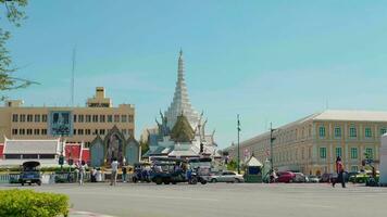 turisti visitare wat Phra Kaew bangkok video