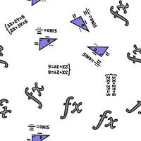 matemáticas educación colegio Ciencias vector sin costura modelo