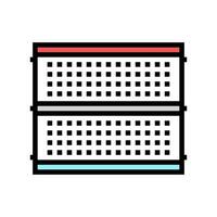 breadboard prototyping electronics color icon vector illustration