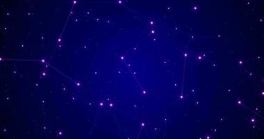 Digital  background with dots and lines. video