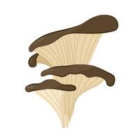 Mushroom. Vector illustration of a mushroom in a flat style on a white background.