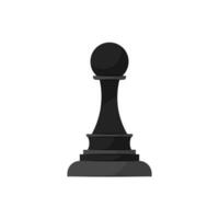 Vector illustration of a chess piece pawn in flat style on a white background.