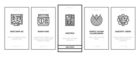 risk analyst business onboarding icons set vector