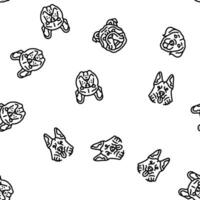 dog puppy pet animal cute vector seamless pattern