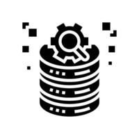 query optimization database glyph icon vector illustration