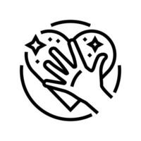 self belief badge motivation line icon vector illustration