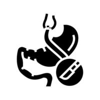 gastric bypass gastroenterologist glyph icon vector illustration