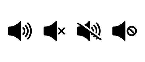 Mute speaker, no sound icon vector. Volume off sign symbol in flat style vector