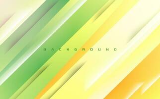 Futuristic green yellow line geometric abstract background design vector