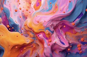 Abstract watercolor background. Gouache. Splashes of paint. Generative AI photo