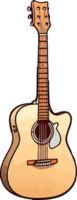 Acoustic Guitar PNG Clip Art AI Generative