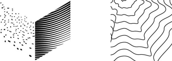 black and white abstract vector