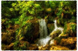 Abstract Impressionism Nature Landscape Digital Painting photo