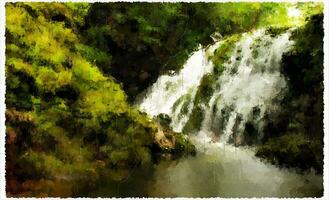 Abstract Impressionism Nature Landscape Digital Painting photo