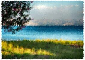 Abstract Impressionism Nature Landscape Digital Painting photo