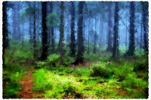 Abstract Impressionism Nature Landscape Digital Painting photo