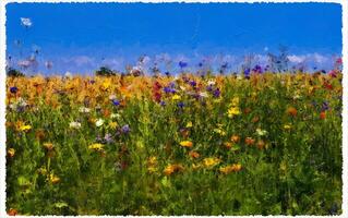 Abstract Impressionism Nature Landscape Digital Painting photo