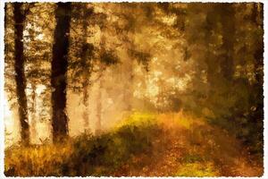 Abstract Impressionism Nature Landscape Digital Painting photo