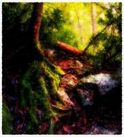 Abstract Impressionism Nature Landscape Digital Painting photo