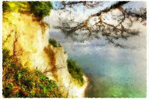 Abstract Impressionism Nature Landscape Digital Painting photo