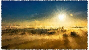 Abstract Impressionism Nature Landscape Digital Painting photo